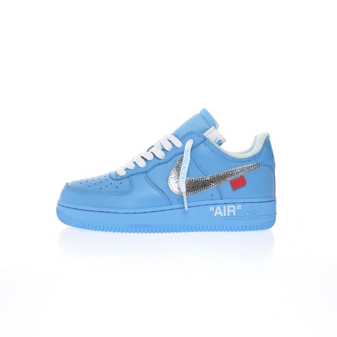 NIKE AIR FORCE X OFF WHITE Blue - DeluxeSide