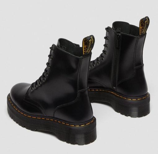 DR. MARTENS 1460 JADON SMOOTH PLATFORM BLACK