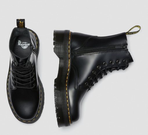 DR. MARTENS 1460 JADON SMOOTH PLATFORM BLACK