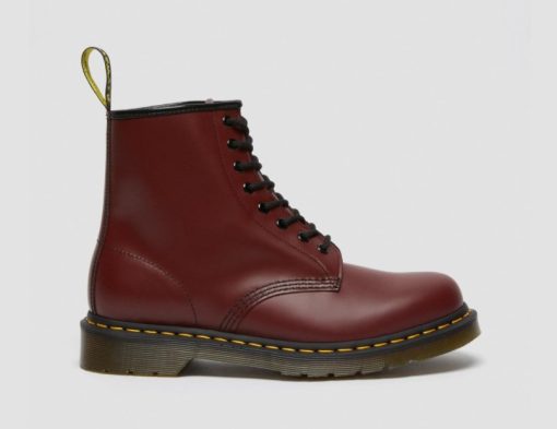 DR. MARTENS 1460 SMOOTH ANKLE BOOTS CHERRY RED