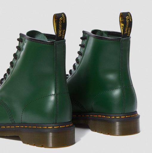 DR. MARTENS 1460 SMOOTH ANKLE BOOTS GREEN