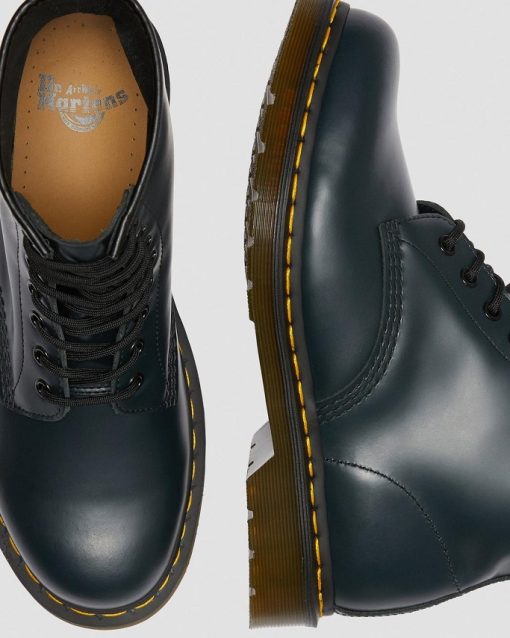 DR. MARTENS 1460 SMOOTH ANKLE BOOTS NAVY