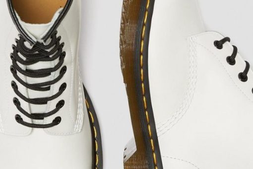 DR. MARTENS 1460 SMOOTH ANKLE BOOTS WHITE