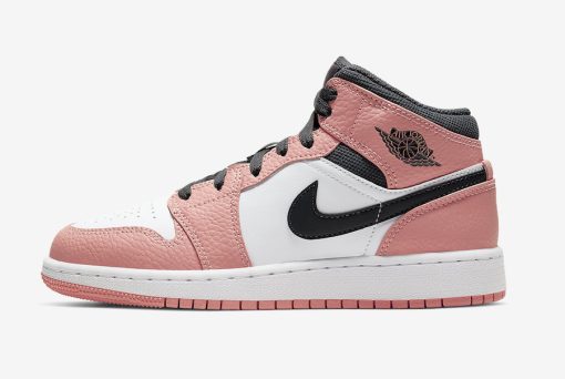 AIR JORDAN 1 MID GS PINK QUARTZ