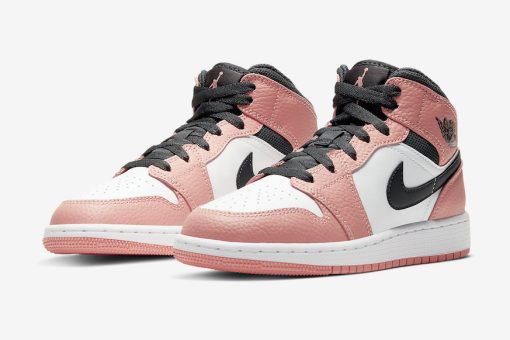 AIR JORDAN 1 MID GS PINK QUARTZ