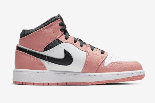 AIR JORDAN 1 MID GS PINK QUARTZ