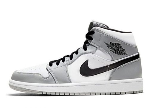 NIKE AIR JORDAN 1 MID LIGHT SMOKE GRAY