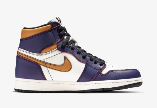 NIKE AIR JORDAN 1 GOLD X PURPLE