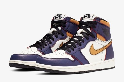 NIKE AIR JORDAN 1 GOLD X PURPLE