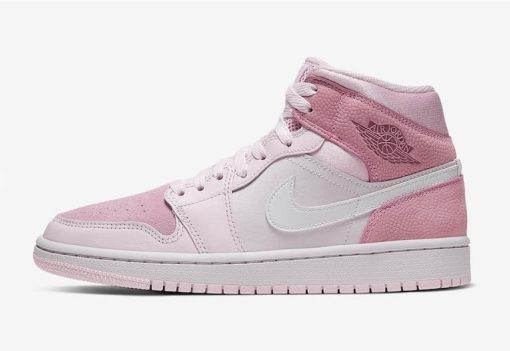 NIKE AIR JORDAN WMNS MID WHITE DIGITAL PINK