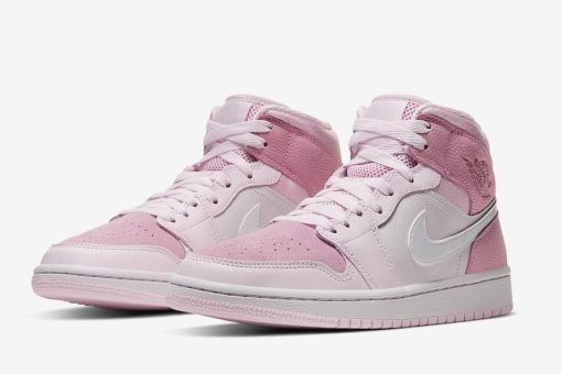 NIKE AIR JORDAN WMNS MID WHITE DIGITAL PINK