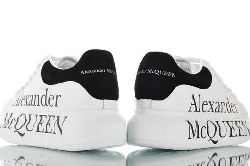 Alexander McQueen White with Logo - AvaSneaker