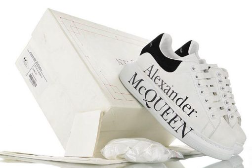 Alexander McQueen White with Logo - AvaSneaker