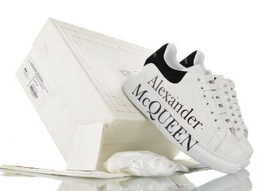 Alexander McQueen White with Logo - AvaSneaker