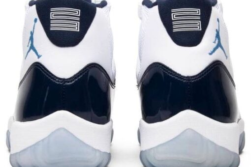 Nike Air Jordan 11 White Navy Blue - UNC Win Like 82