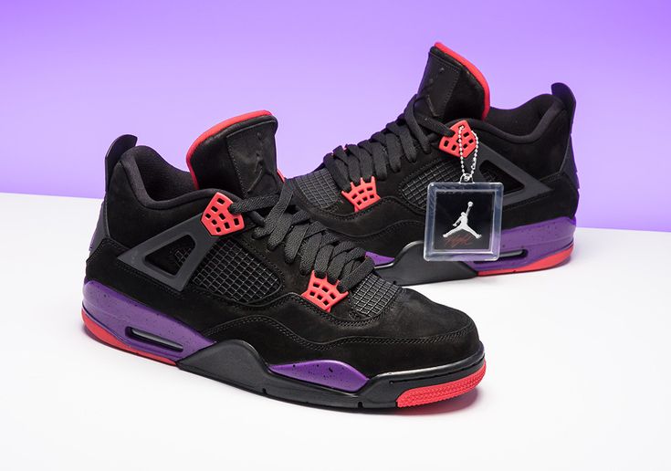 Nike Air Jordan 4 Raptors Black x Purple