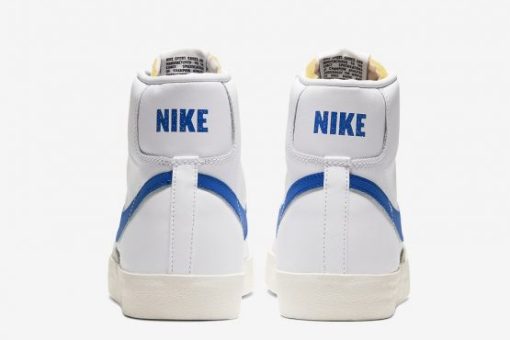 NIKE BLAZER MID 77 VINTAGE WHITE X BLUE LOGO