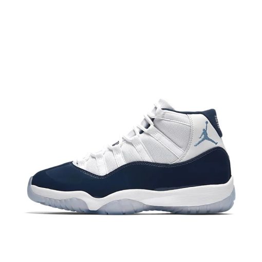 Nike Air Jordan 11 White Navy Blue - UNC Win Like 82