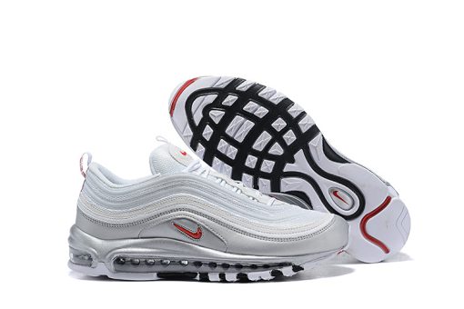 NIKE AIR MAX 97 WHITE (RED DETAILS)