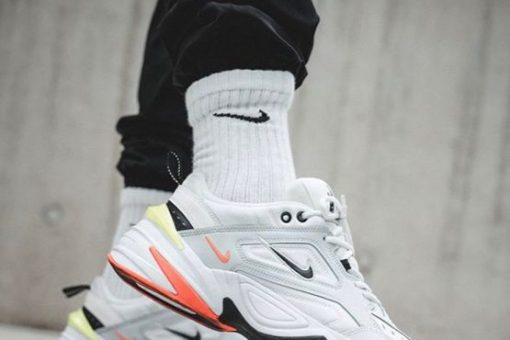 NIKE M2K TEKNO WHITE X BLACK LOGO