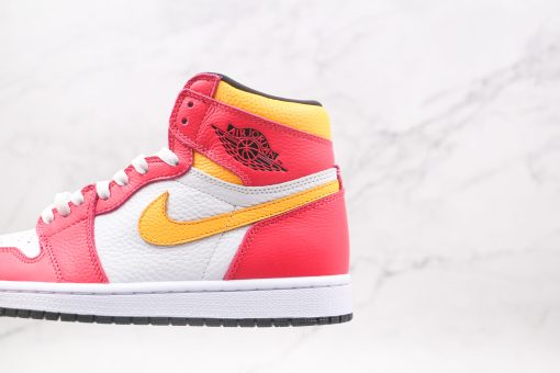 NIKE AJ1 high top pink yellow white