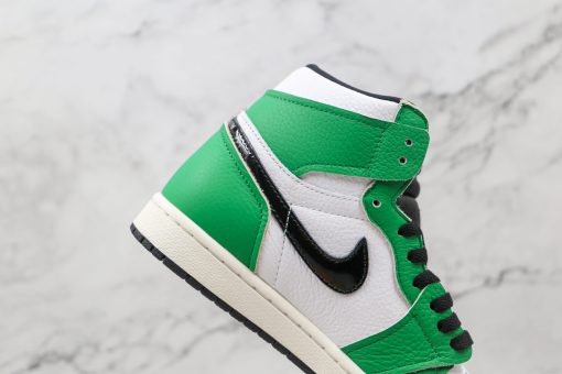 NIKE AJ1 high top white green - Image 4