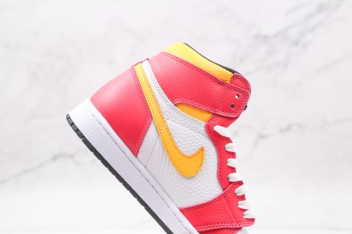 NIKE AJ1 high top pink yellow white