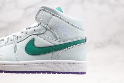 NIKE Air Jordan AJ1 Mid White green blue - Image 3