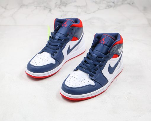 NIKE Air Jordan 1 Mid Blue red white