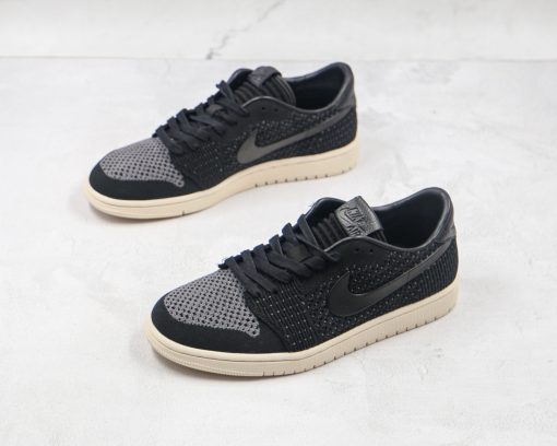 NIKE Air Jordan 1 Low Black knitting