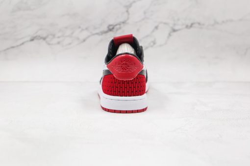 NIKE Air Jordan 1 Retro low Flyknit Black red toe