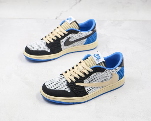 NIKE Air Jordan 1 Retro low Flyknit Blue barb