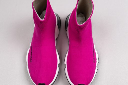 Balenciaga Speed knit Mid Fuchsia White