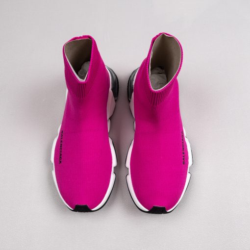 Balenciaga Speed knit Mid Fuchsia White