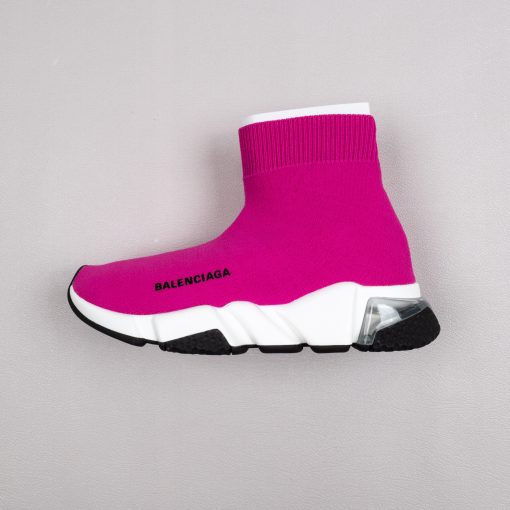 Balenciaga Speed knit Mid Fuchsia White