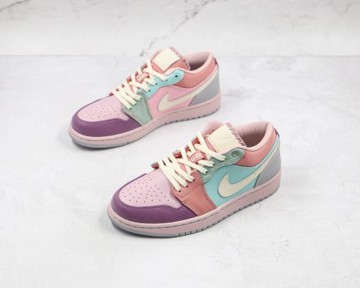 NIKE Air jordan 1 low Macarone color mosaic