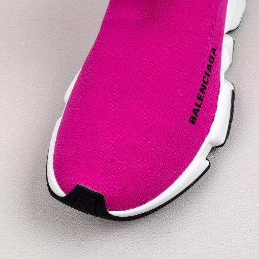 Balenciaga Speed knit Mid Fuchsia White