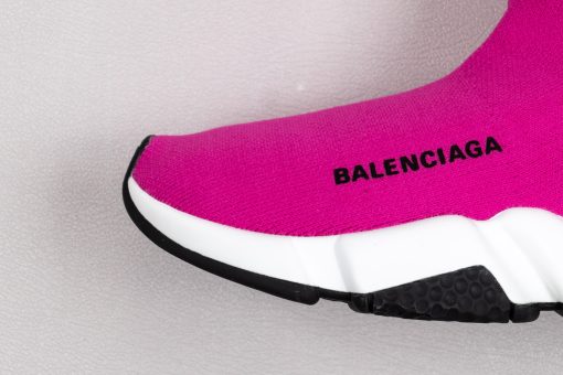 Balenciaga Speed knit Mid Fuchsia White