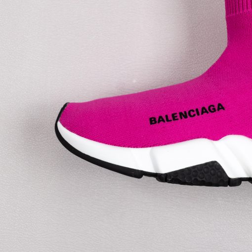 Balenciaga Speed knit Mid Fuchsia White