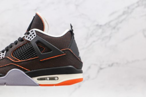 NIKE Air Jordan 4 Black orange starfish orange