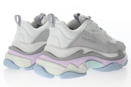 Balenciaga Triple S White fog light purple light blue