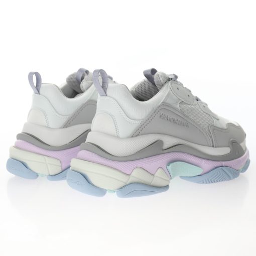 Balenciaga Triple S White fog light purple light blue