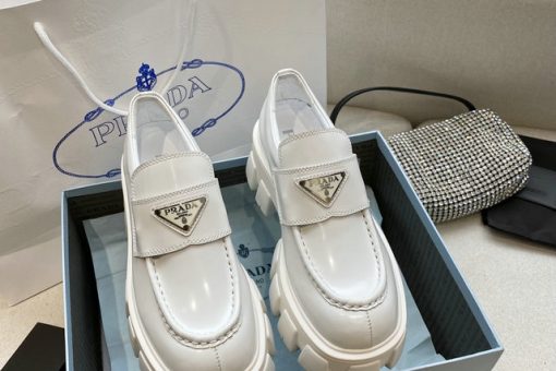 Monolith Logo Loafers White