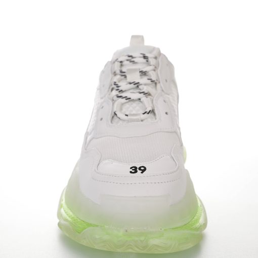 Balenciaga Triple S Transparent air cushion white black lemon green bottom