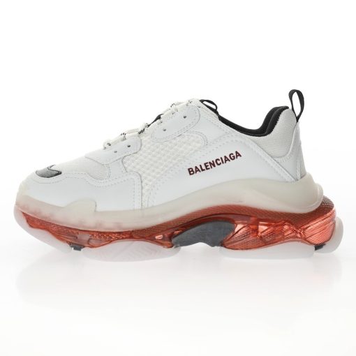 Balenciaga Triple S Transparent air cushion wine red light grey black