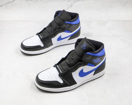 Nike Air Jordan 1 Mid White Black Royal