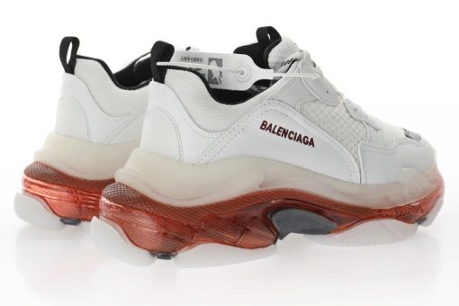 Balenciaga Triple S Transparent air cushion wine red light grey black