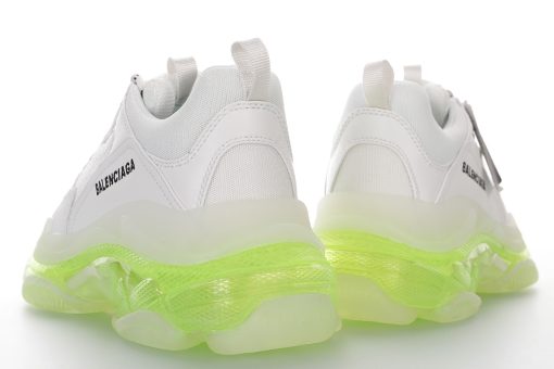 Balenciaga Triple S Transparent air cushion white black lemon green bottom