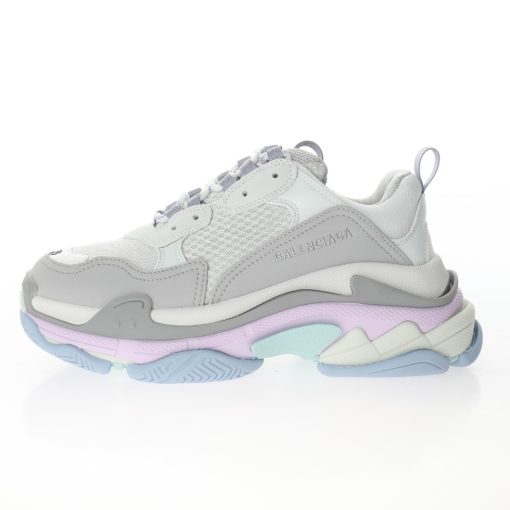 Balenciaga Triple S White fog light purple light blue