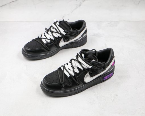 NIKE Off-White x Nike Dunk Low'50' Black Silver